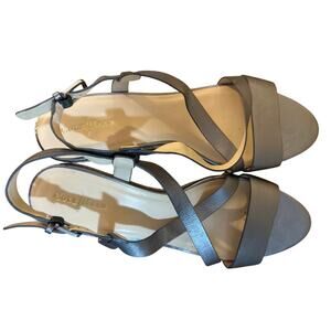Cole Haan Brand New women’s Silver leather Sandals size 10.5